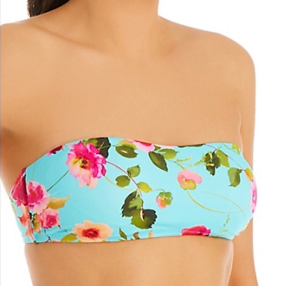 NWT Nanette Lepore swim bikini top floral